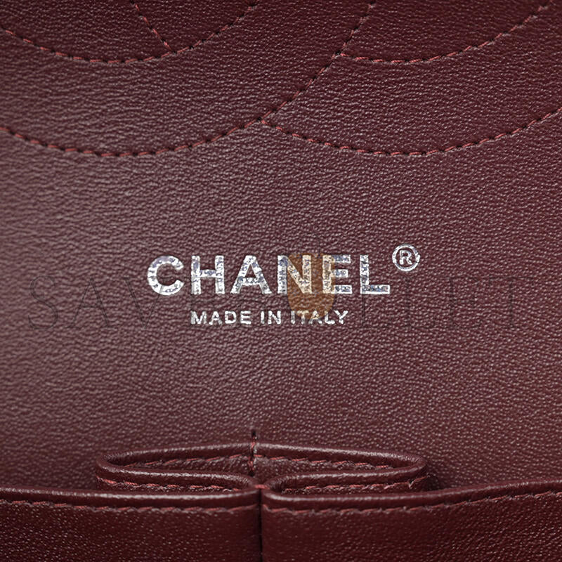 シャネル キャビア キルティング ジャンボ ダブルフラップ ブラック 1633607 (30*20*9cm)