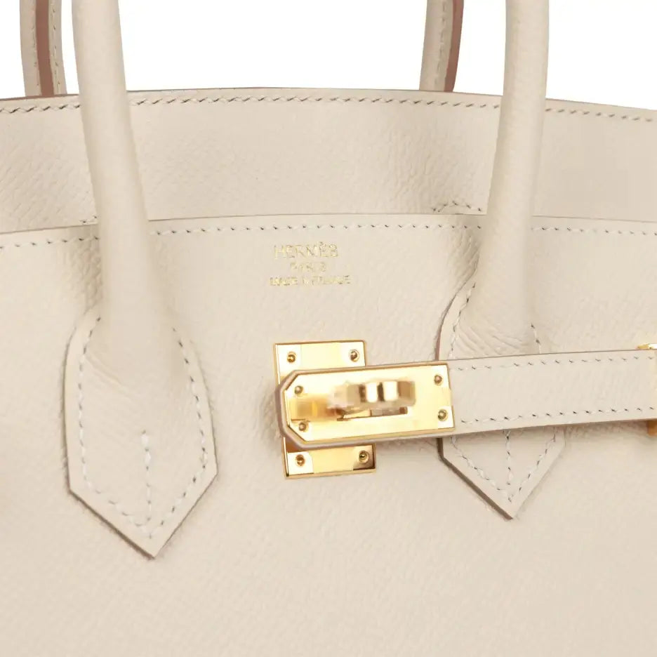 エルメス バーキン セリエ 25 チョーク エプソン ゴールド金具