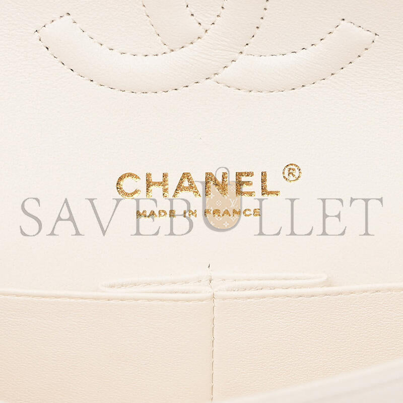 シャネル キャビア キルティング ミディアム ダブルフラップ 1179289 (25*15*6cm)