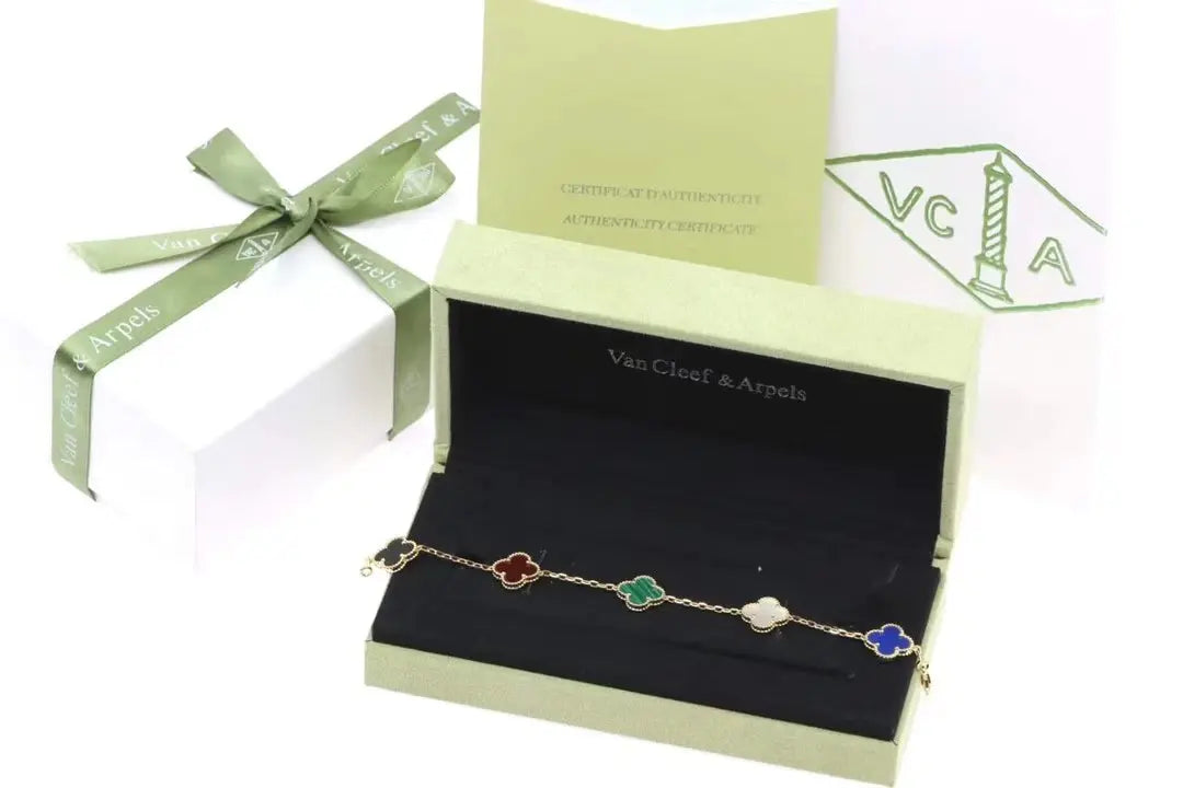ヴァン クリーフ&アーペル 四つ葉のクローバー 5色ブレスレット