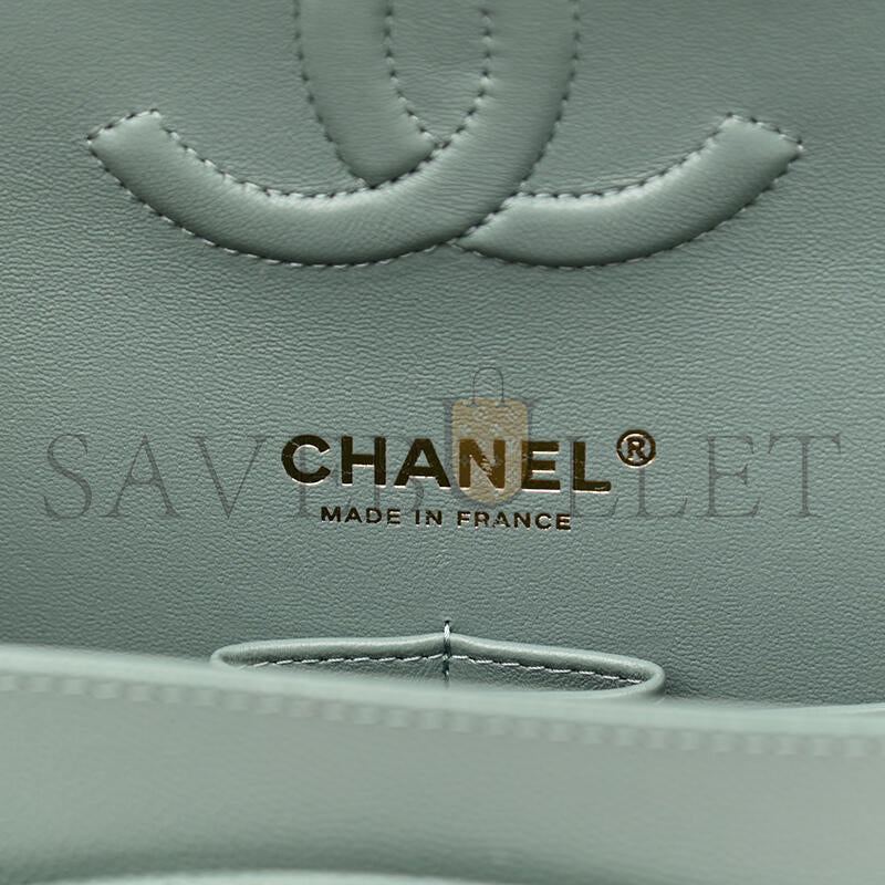 シャネル キャビア キルティング ミディアム ダブルフラップ 1023152 (25*15*7cm)