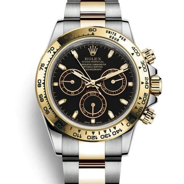 コスモグラフ デイトナ ウォッチ : イエローロレゾール - オイスタースチール&18 CT イエローゴールド - M116503-0004