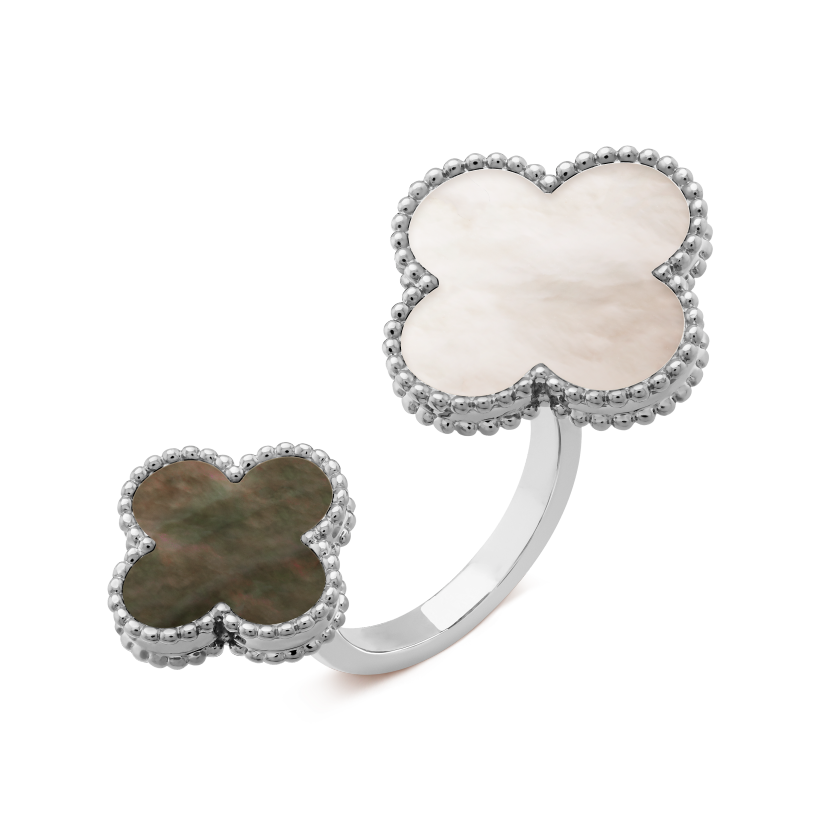 ヴァン クリーフ&アーペルのマジック アルハンブラ インターフィンガー リングの新着