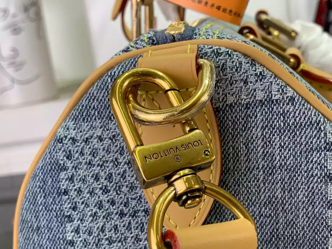 スピーディ 40 バンドリエール ブルー ダミエ デニム 3D N40701 – LW209