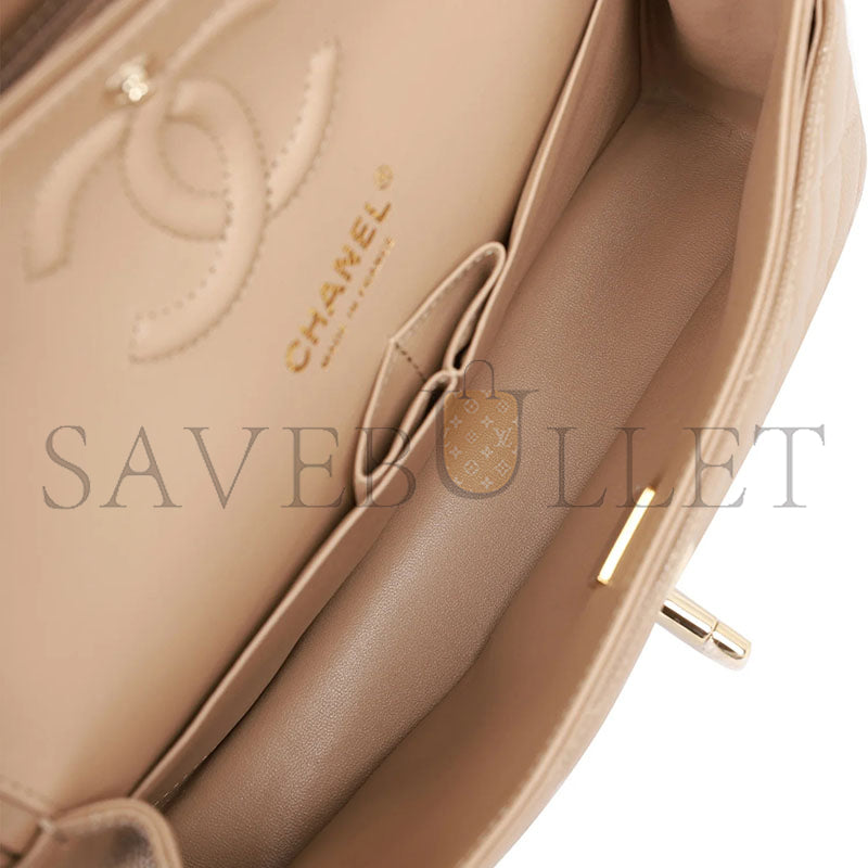 シャネル キャビア キルティング スモール クラシック ダブルフラップ 1055216 (25*15*7cm)