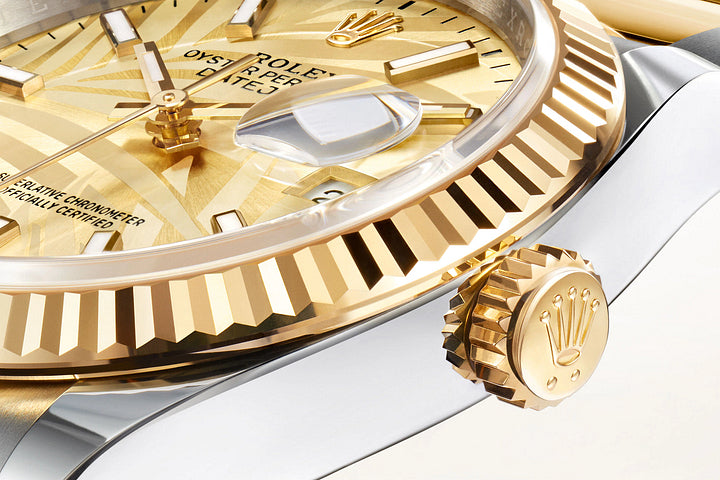 デイトジャスト 36 オイスター 36 mm オイスタースチール&イエローゴールド