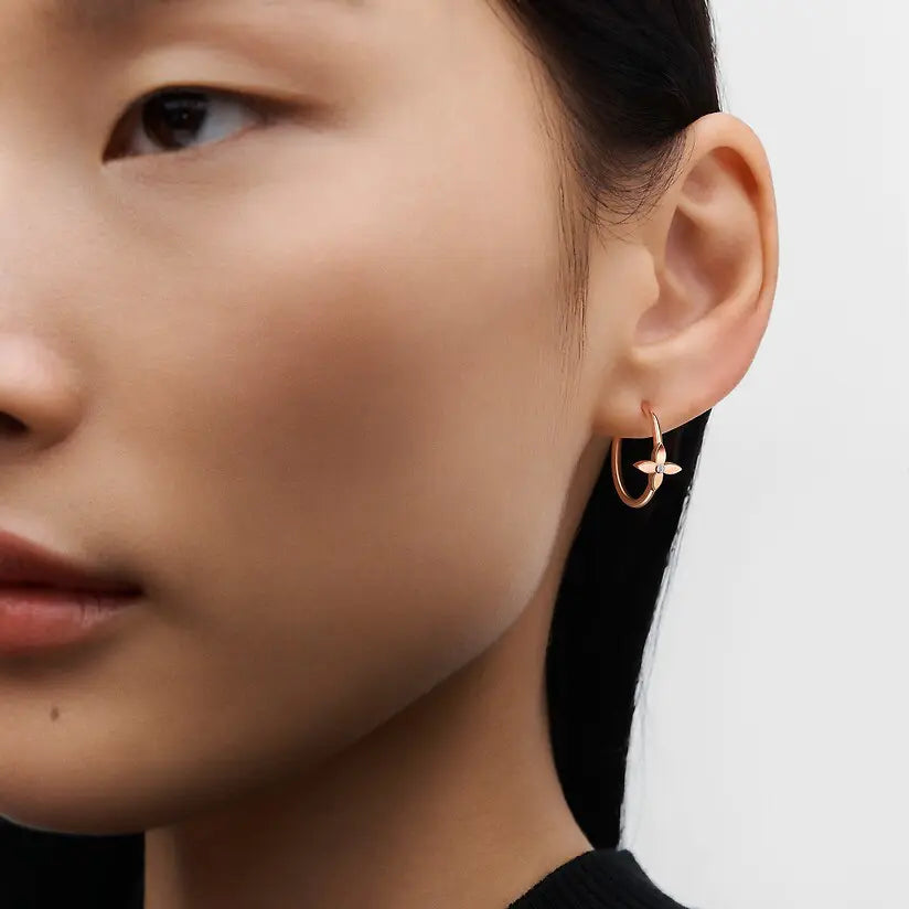 LV ルイ・ヴィトン イディール ブロッサム スモールフープ Q06176