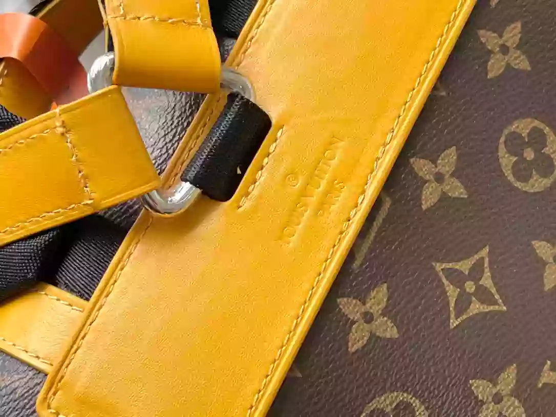 クリストファー MM バックパック(サフランイエロー モノグラム マカッサル コーテッドキャンバス) – LW156