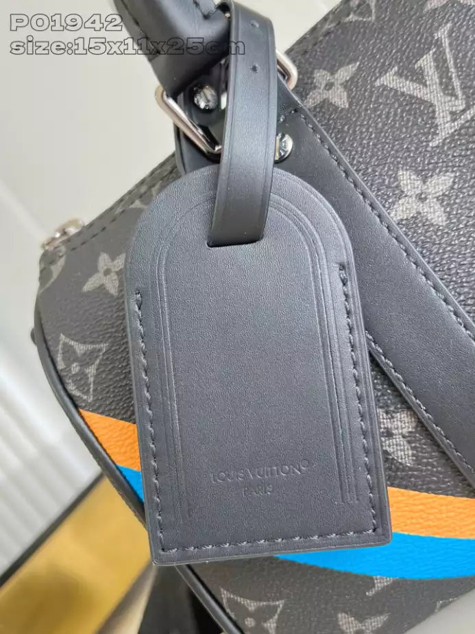 キーポル バンドリエール 25 ブラック モノグラム エクリプス P01942 – LW264