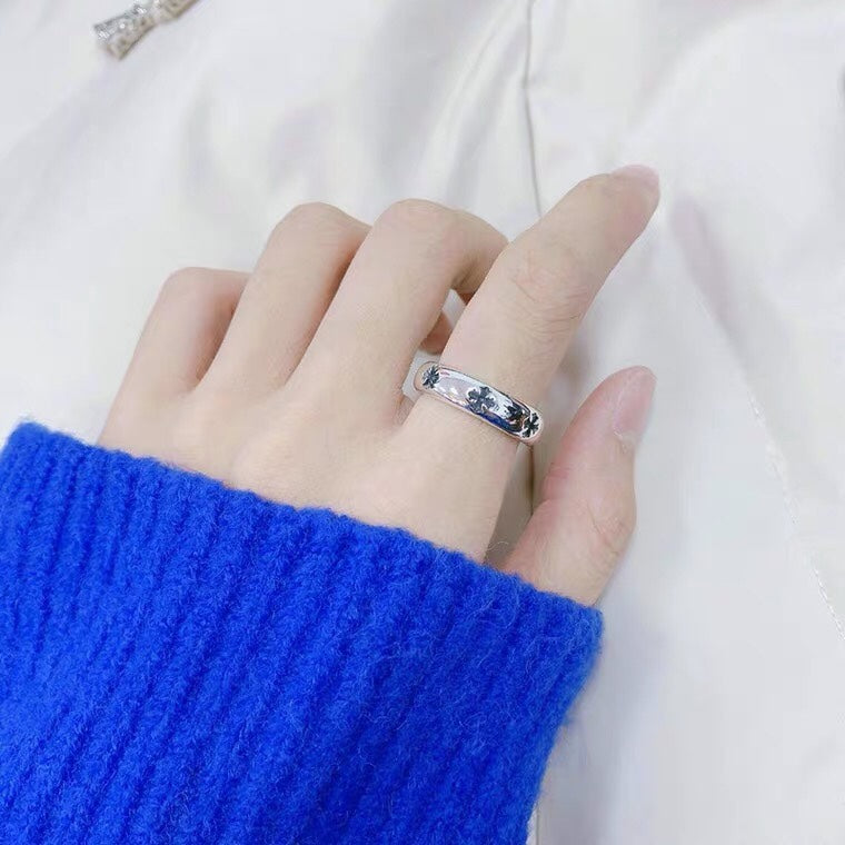 【Chrome Hearts】 男性と女性のためのクロエハートファッションパーソナリティリング