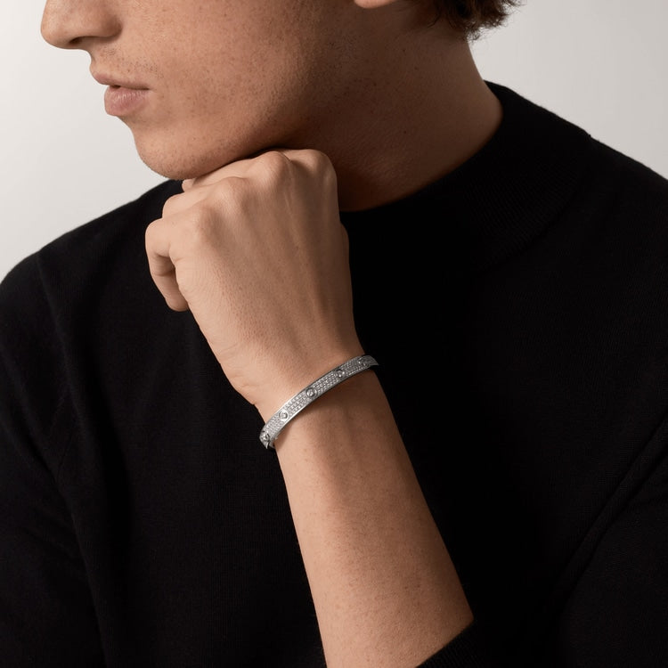 ラブブレスレット、ダイヤモンドパヴェ