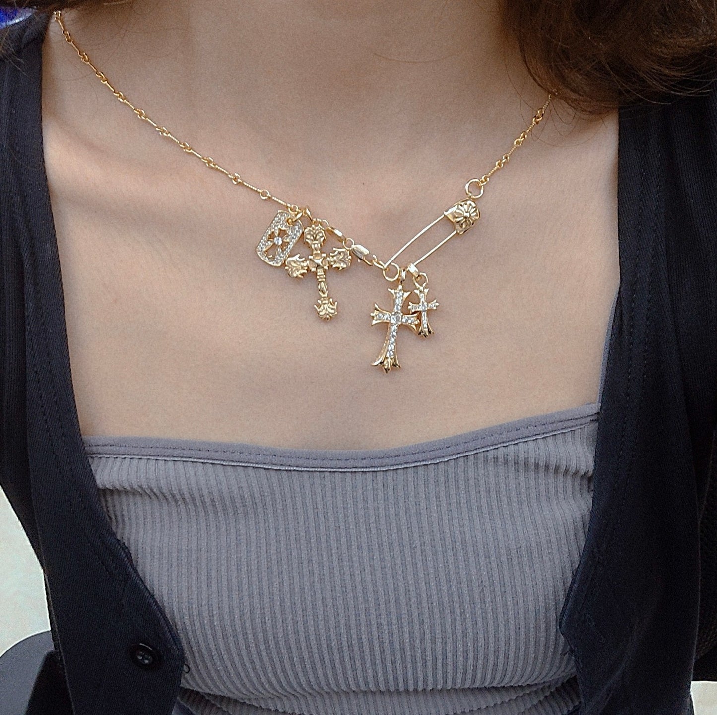 【Chrome Hearts】ネックレス、新しいネックレス万能シンプルファッションオーナメント