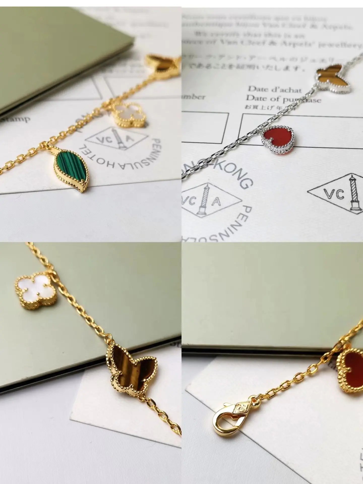 ヴァン クリーフ&アーペル 四つ葉のクローバー バタフライ ブレスレット