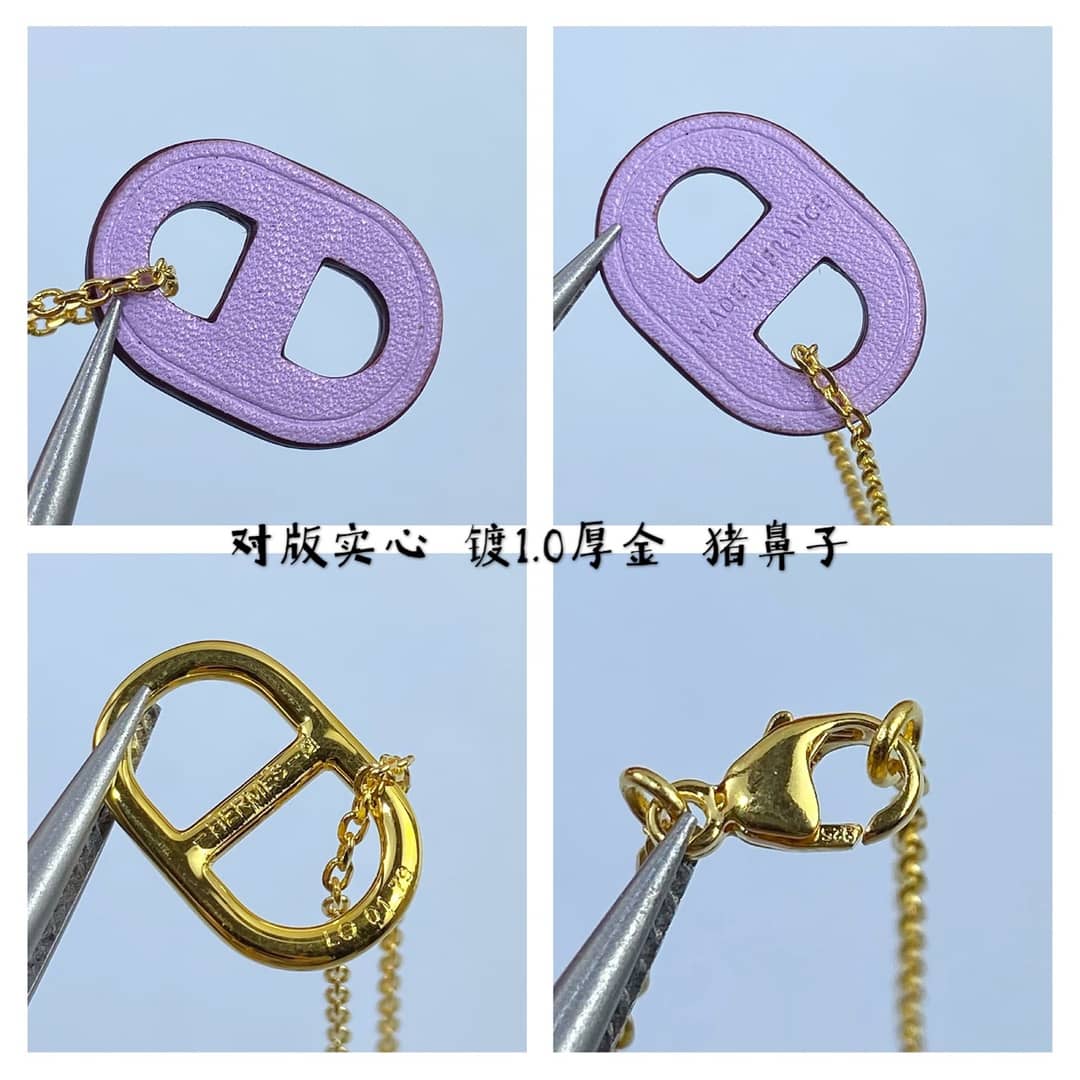 偽エルメスロゴネックレス