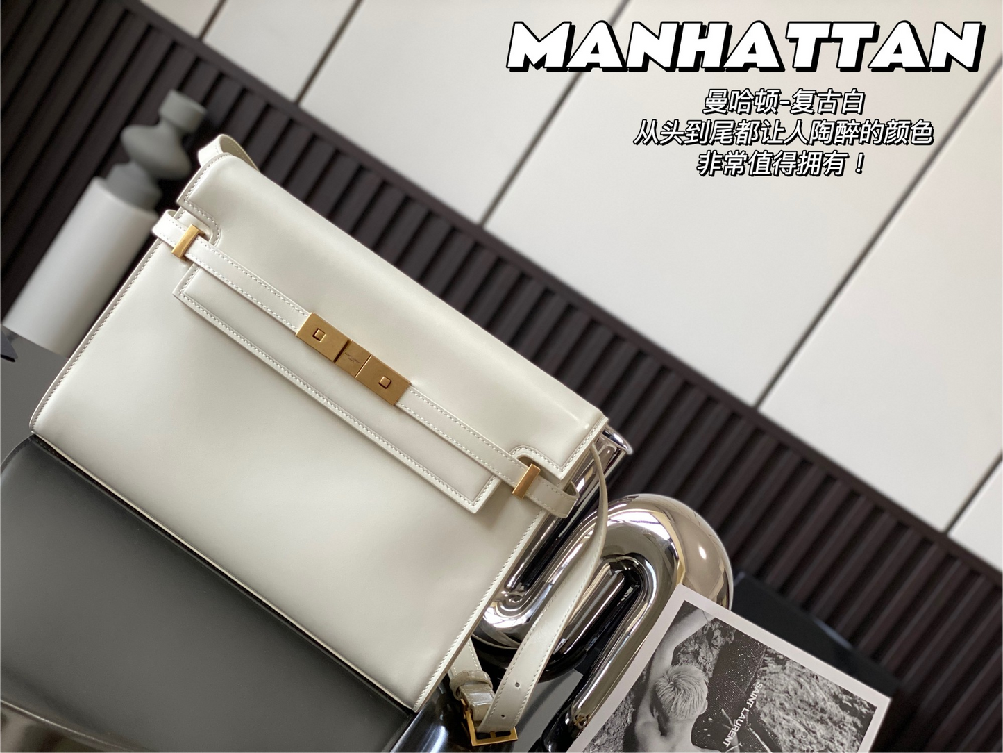 マンハッタン キャンバス&レザー ショルダーバッグ