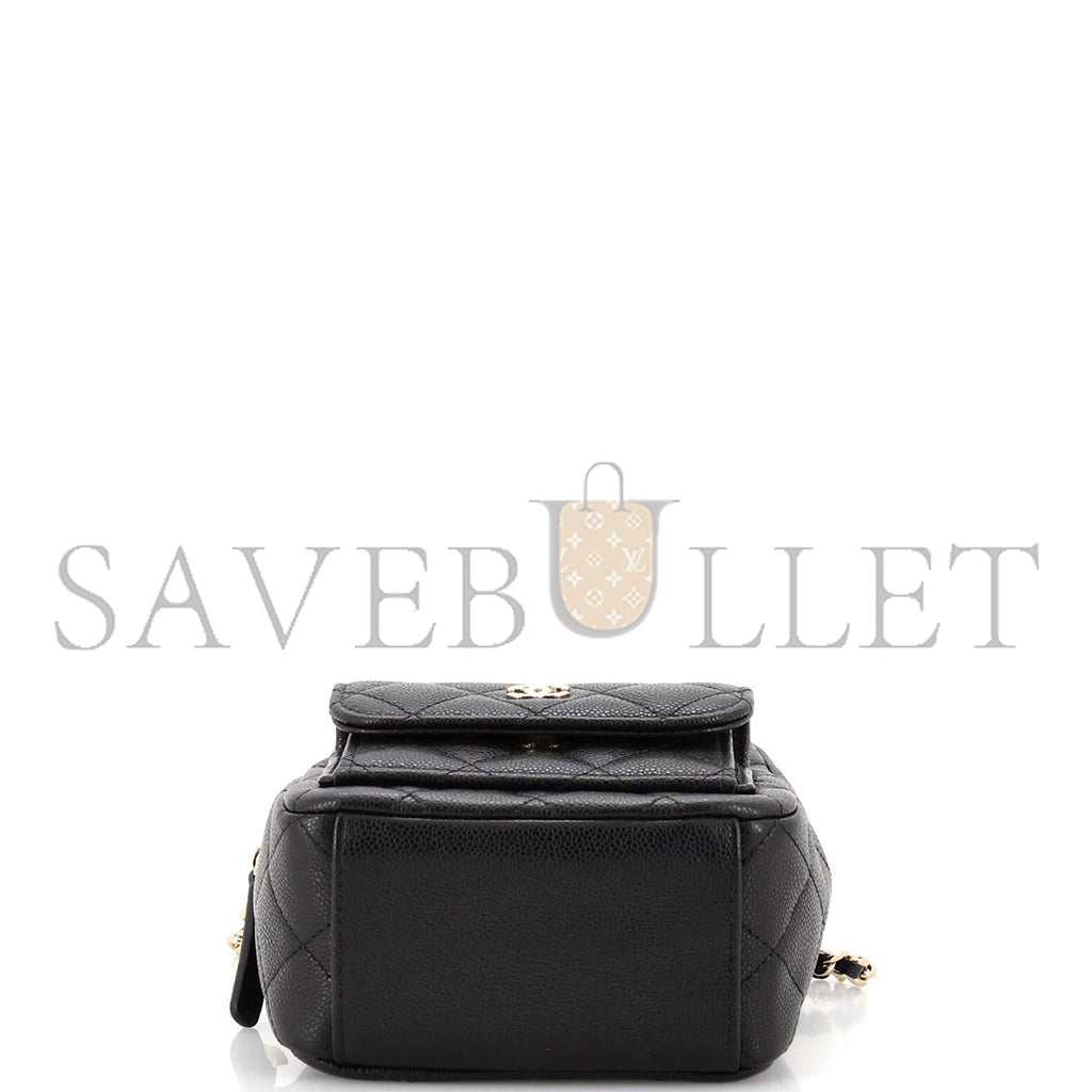 シャネル マスタークラシック CC チェーンポケット バックパック キルティング キャビア ミニ AP3753 (18*13*9cm)