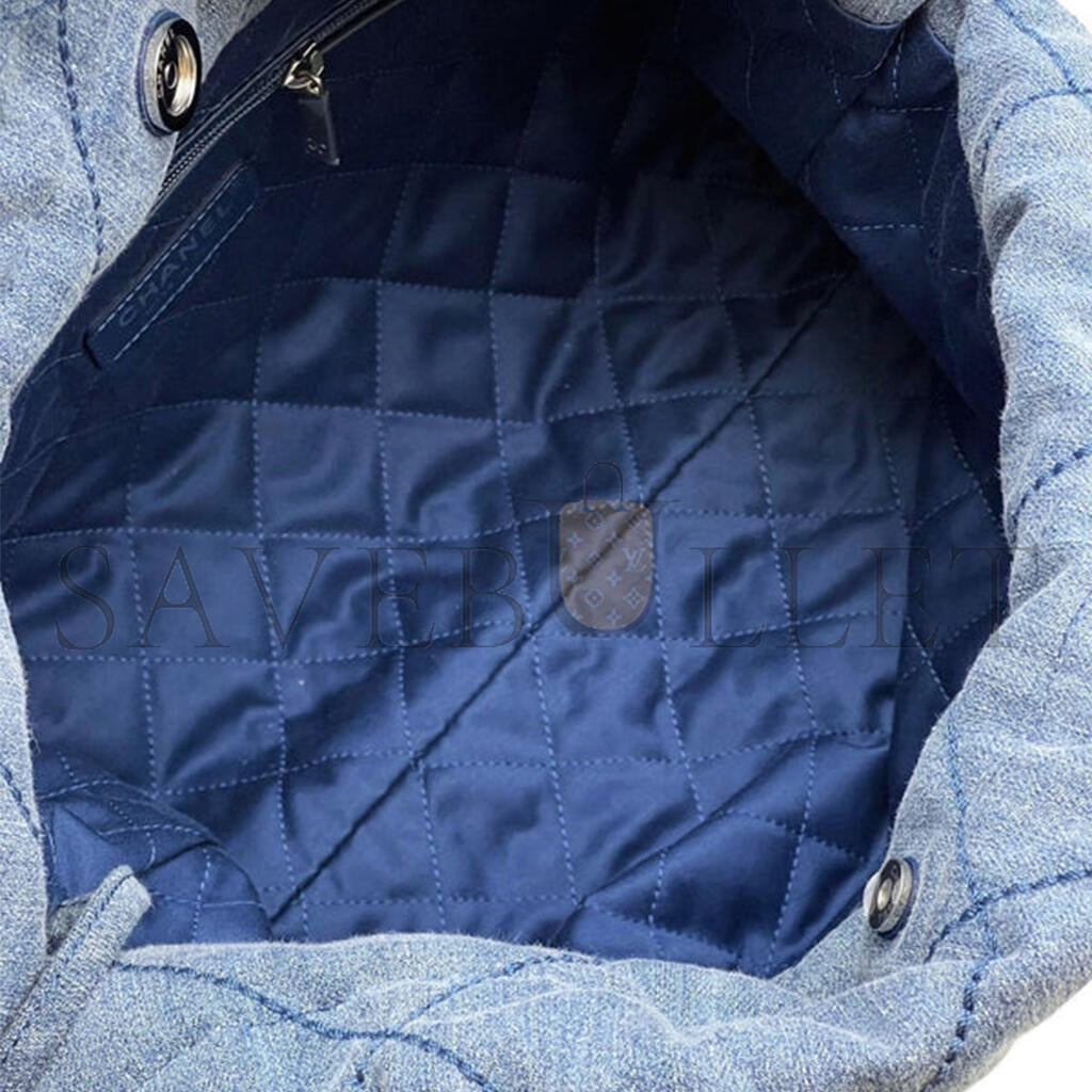 シャネル マスター 22バッグ スモール デニム リベット AS3260 (37*35*7cm)