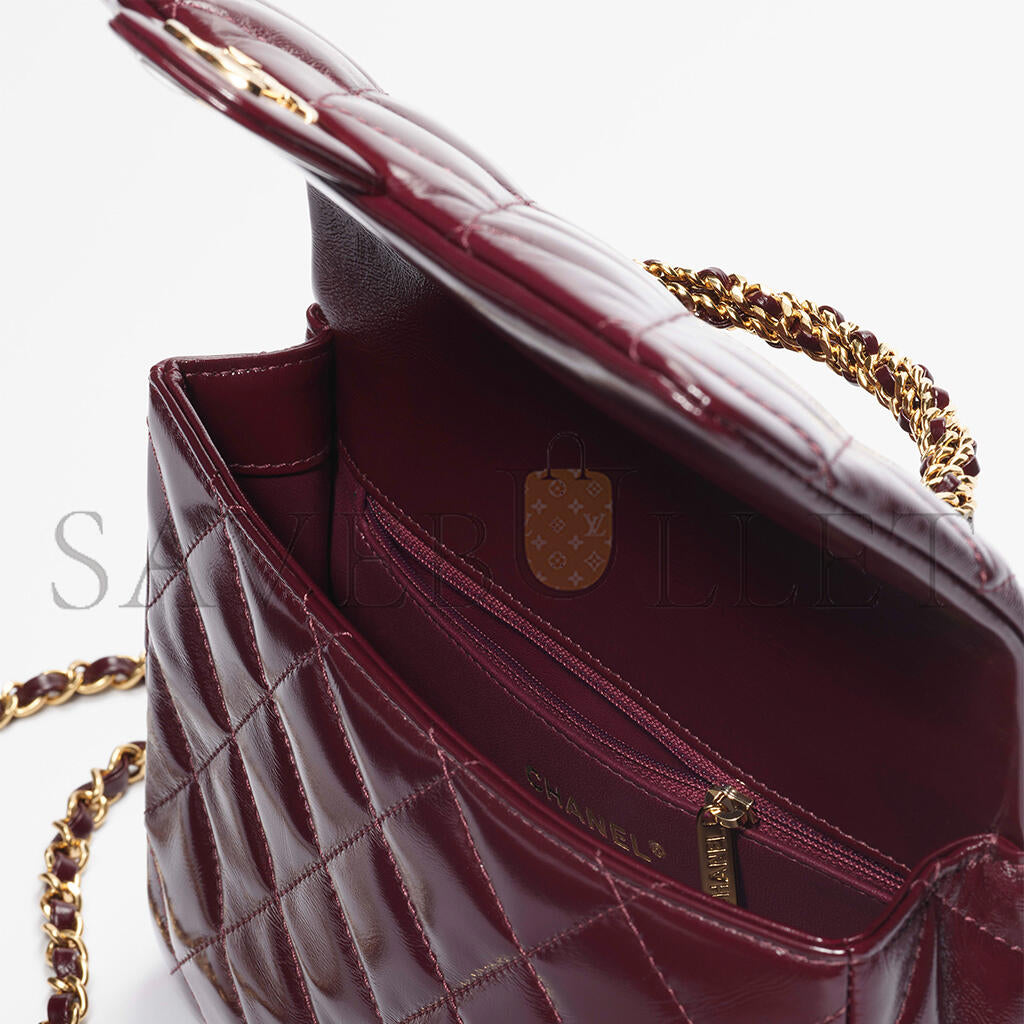 シャネル マスター フラップバッグ トップハンドル付き AS5043 (25*17*8cm)