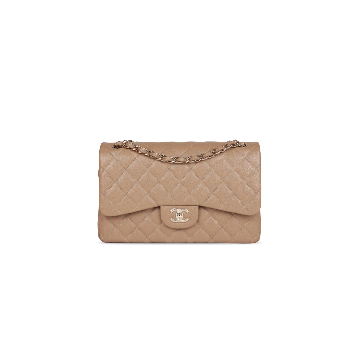 シャネル キャビア キルティング ジャンボ クラシック ダブルフラップ 1152204 (30*20*10cm)