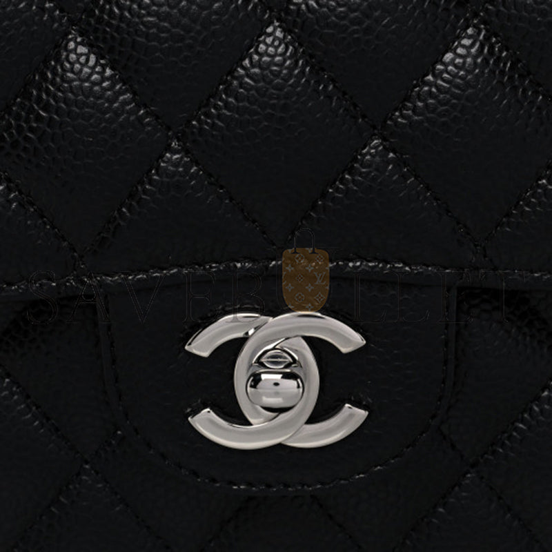 シャネル キャビア キルティング ミディアム ダブルフラップ 1154144 (25*15*6cm)