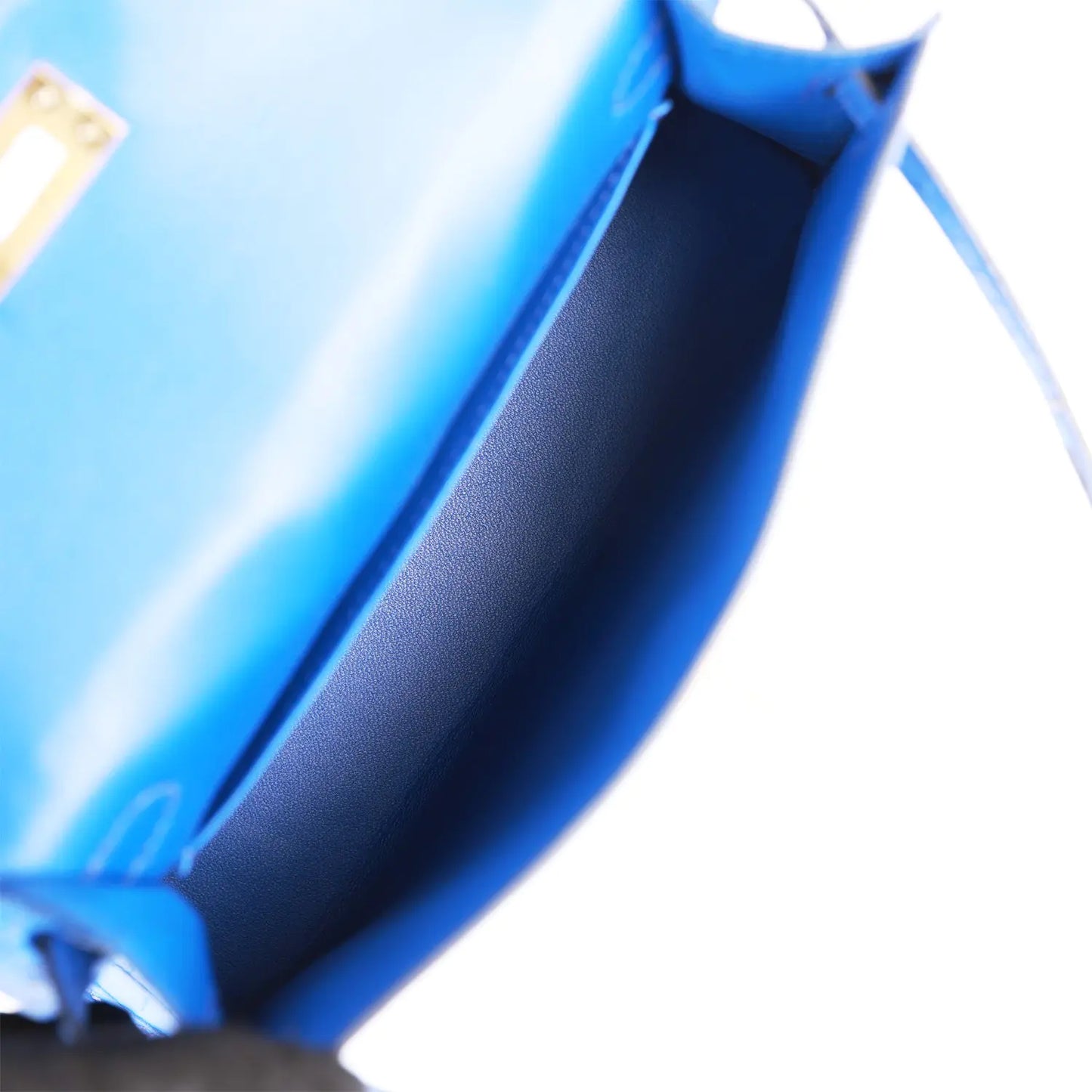 エルメス ケリーセリエ 20 ブルー ロイヤル マットアリゲーター ゴールド金具