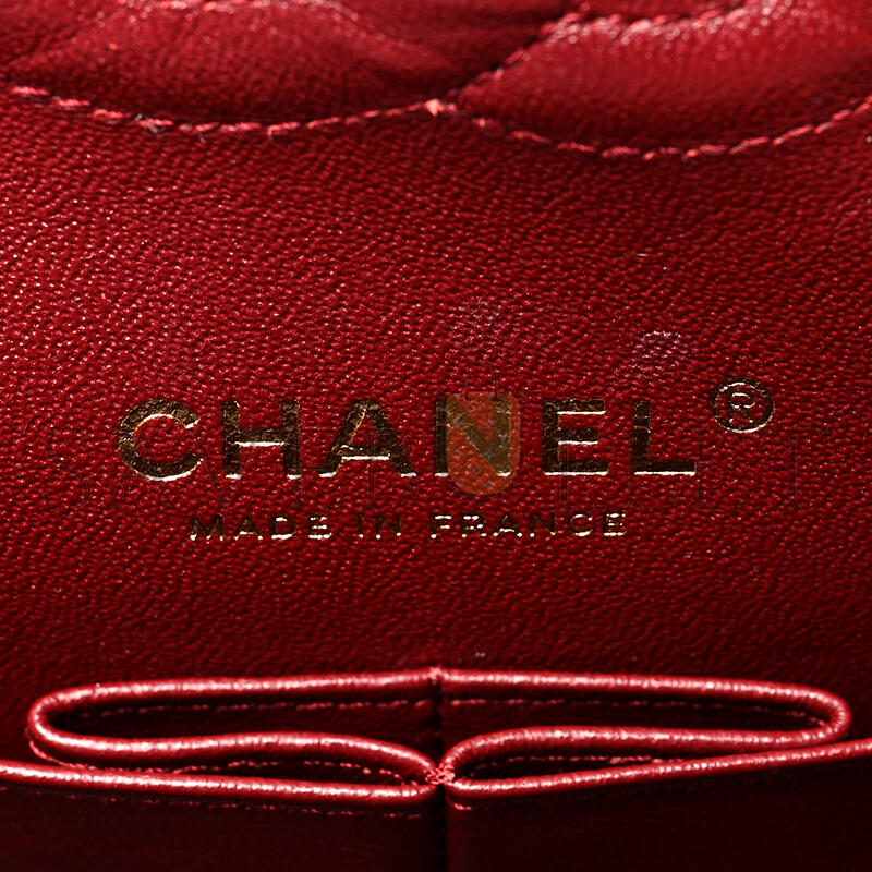 シャネル キャビア キルティング ミディアム ダブルフラップ 1176682 (25*15*6cm)