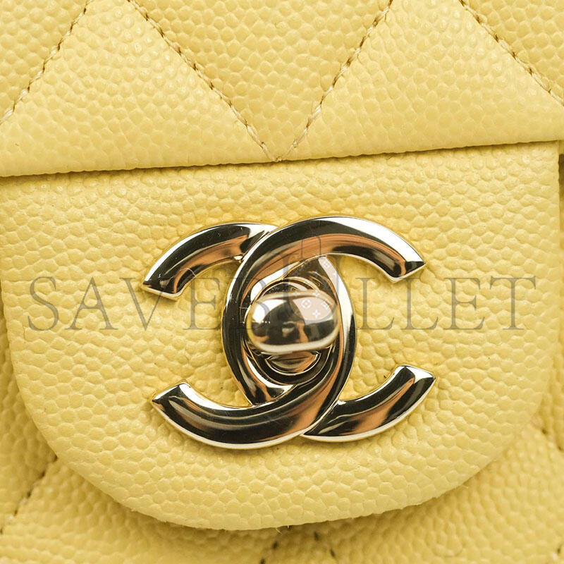 シャネル キャビア キルティング スモール クラシック ダブルフラップ 1004512 (23*14*6cm)
