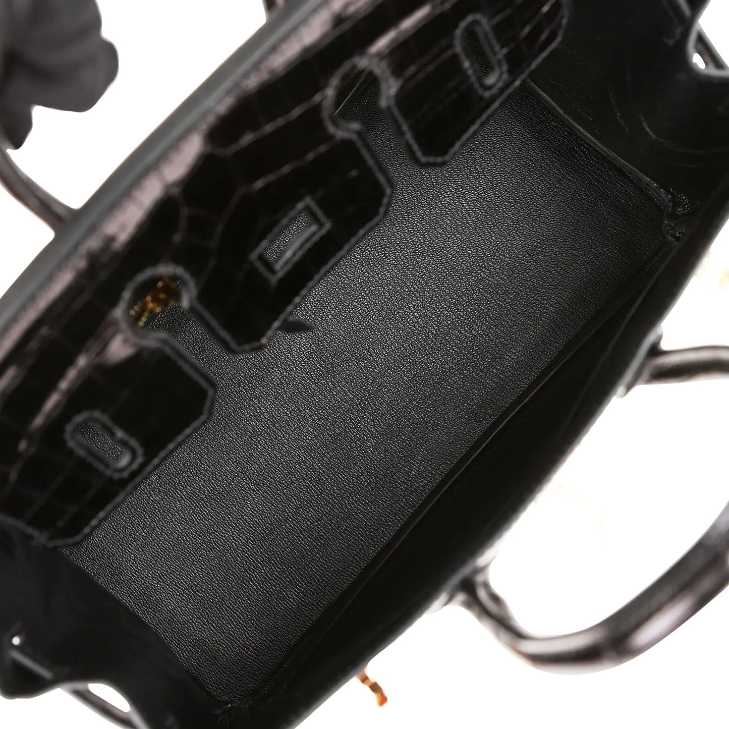 エルメス バーキン 25 ブラック シャイニー ニロティカス クロコダイル ゴールド金具