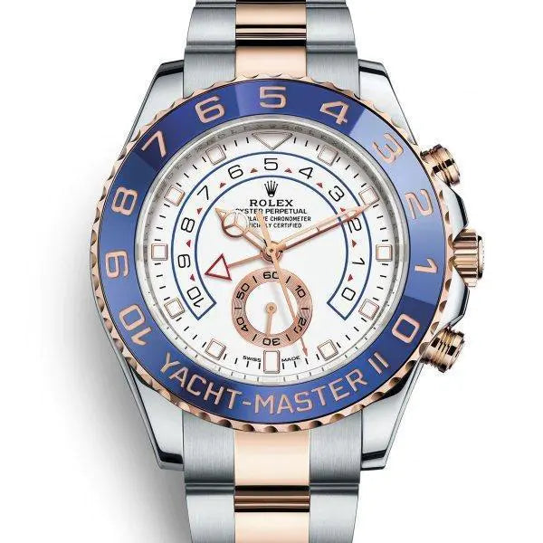 ヨットマスターⅡ ウォッチ : エバーローズロレゾール - オイスタースチール&18 CT エバーローズゴールド - M116681-0002