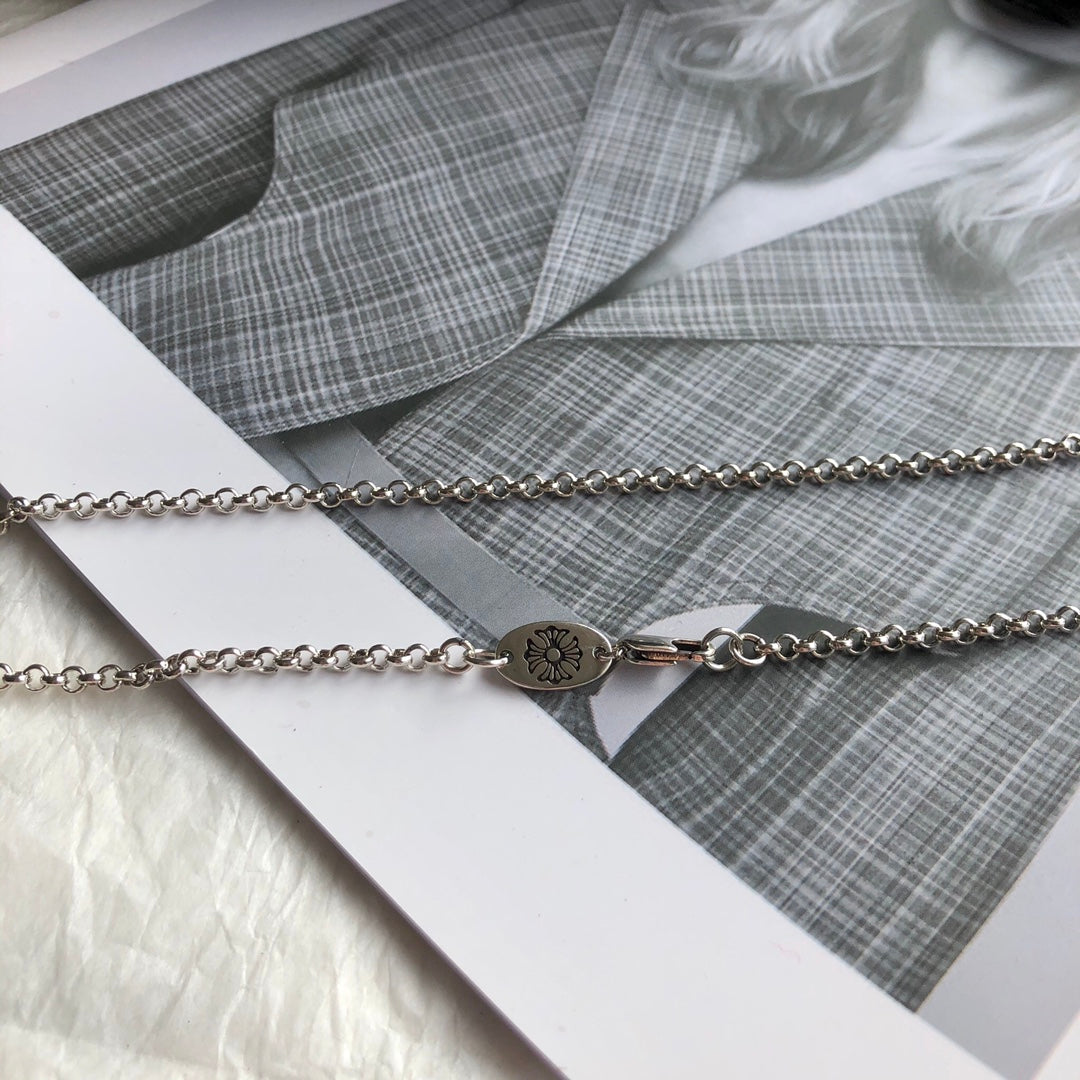 Chrome Hearts クロムハーツ バッジクロスネックレス 65cm