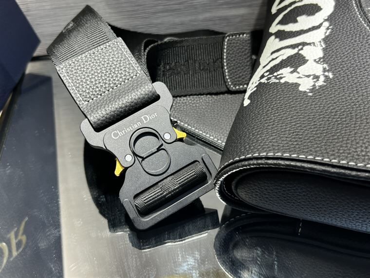 ディオール X ピーター・ドイグ サドルバッグ ブラック – DIO018