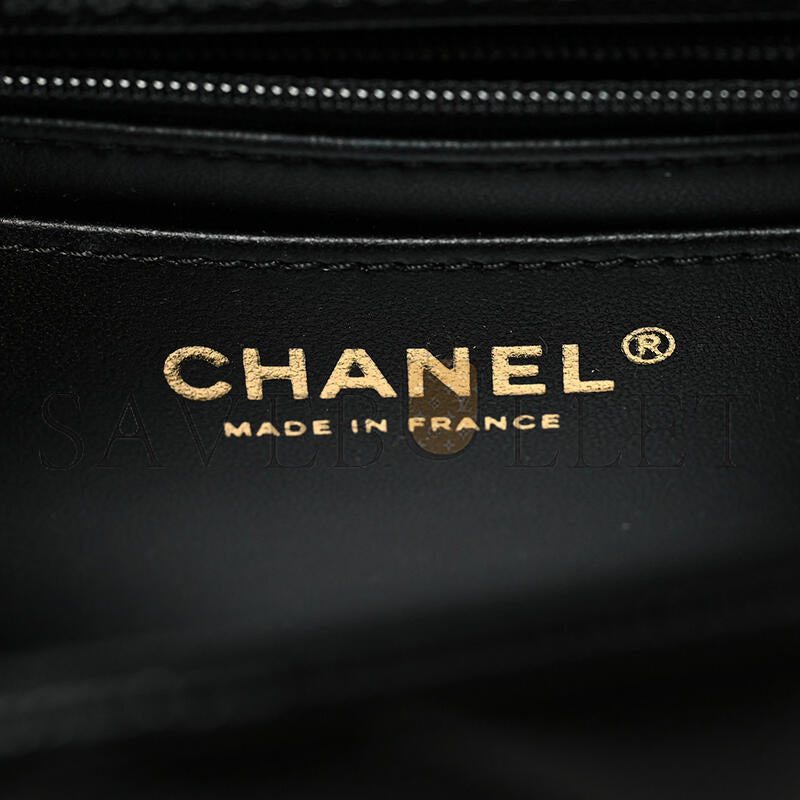 シャネル マスターキャビア キルティング ミニ レトロ ツイスト トップハンドル AS4711 (21*13*10cm)