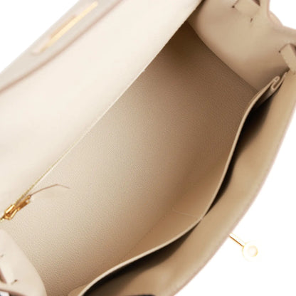 エルメス エプソム チョーク セリエ ケリー 28cm ゴールド金具