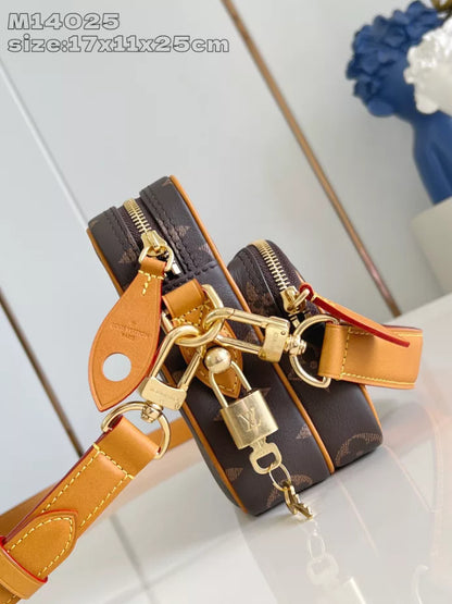 NIL クロスバッグ モノグラム ブラウン カーフレザー M14025 – LW278