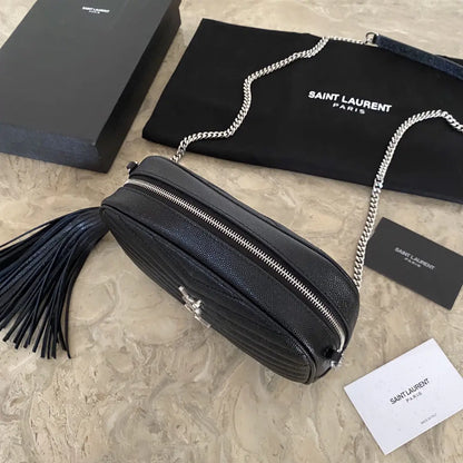 YSL ミニ ルー キルティングレザー カメラバッグ