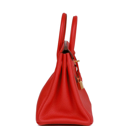 エルメス バーキン25 ルージュ ドゥ クール トゴ ゴールド金具