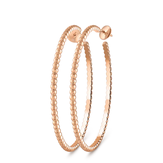 ヴァン クリーフ＆アーペルの新作ペルレ パール オブ ゴールド リング イヤリング、ラージ スタイル