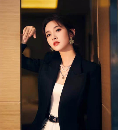 シャネル カメリア フルダイヤモンド パール イヤリング