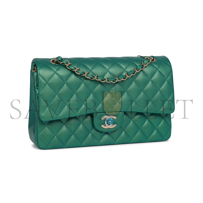 シャネル イリデッセント ミディアム ダブルフラップ 11065427 (25*15*6cm)