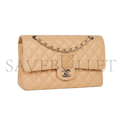 シャネル キャビア キルティング ミディアム クラシック ダブルフラップ 1541024 (25*15*7cm)