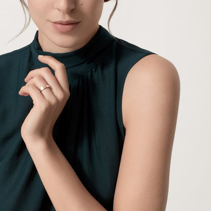 ラブウェディングバンド、ダイヤモンド1個