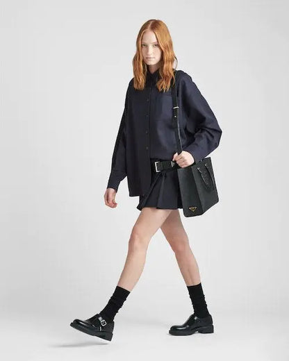 ★PRADA直営店★ラージ サフィアーノ レザー ハンドバッグ