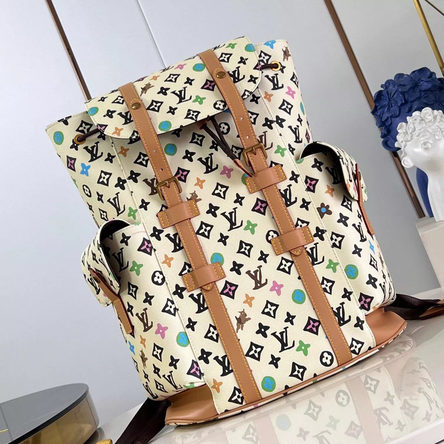 クリストファー MM バックパック バニラモノグラム クラギーコーティングキャンバス M25240 – LW350