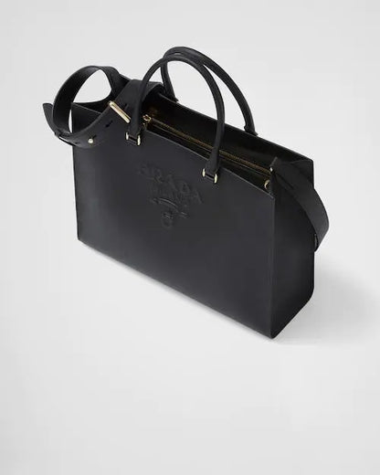 ★PRADA直営店★ラージ サフィアーノ レザー ハンドバッグ