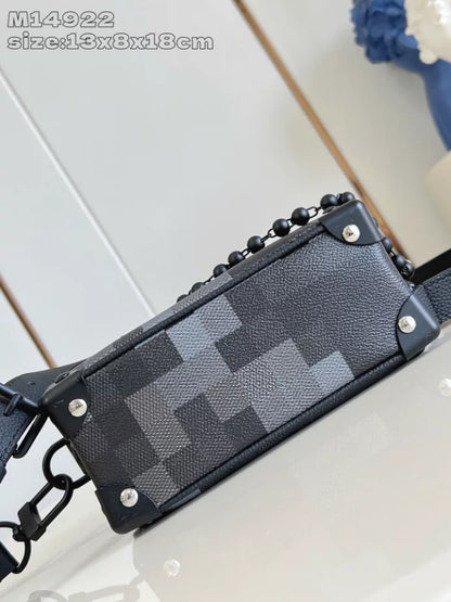 ミニ ソフトトランクバッグ ブラック ダモフラージュ ブラックキャンバス M14922 – LW415