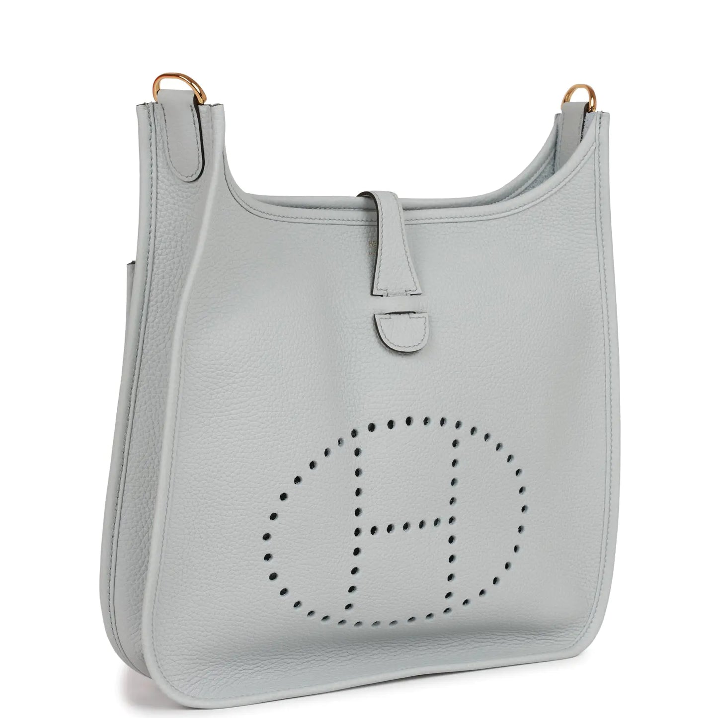 エルメス エヴリン III PM ブルー ペールクレマンス ゴールド金具