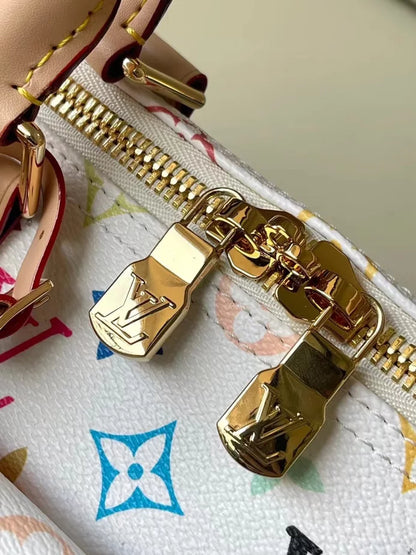 LV タカシ・ムラカミ キーポル・バンドリエール 45 バッグ（マルチカラーモノグラムキャンバス） – LW175