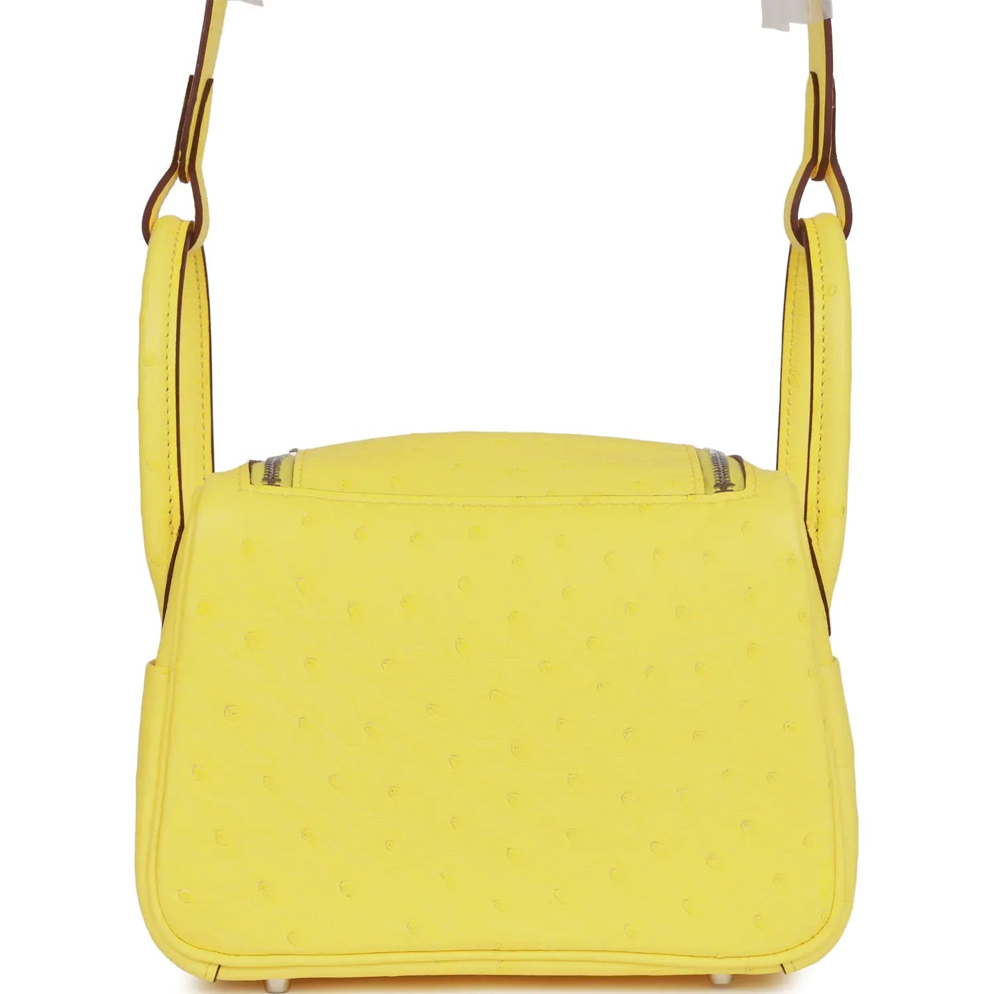 エルメス ミニ リンディ ジョーヌ シトロン オーストリッチ パラジウム金具