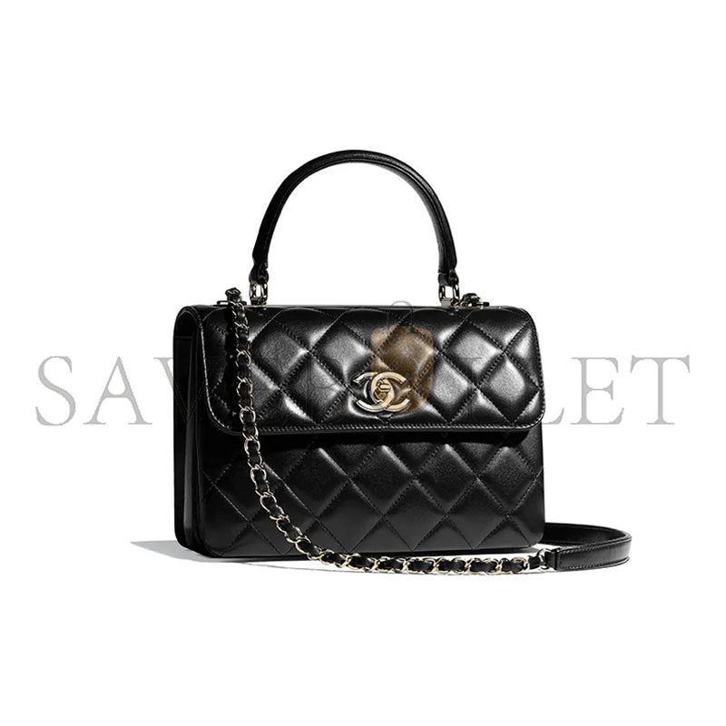 シャネル マスター トレンディ CC ラムスキン フラップバッグ A92236 (25*17*9cm)