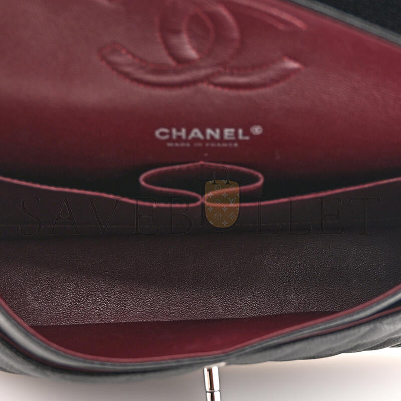 シャネル キャビア キルティング ミディアム ダブルフラップ 1629635 (25*15*6cm)